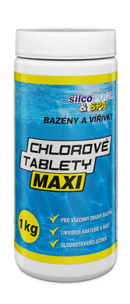 SILCO SILCOPOOL&SPA CHLOROVÉ TABLETY MAXI kg: 1