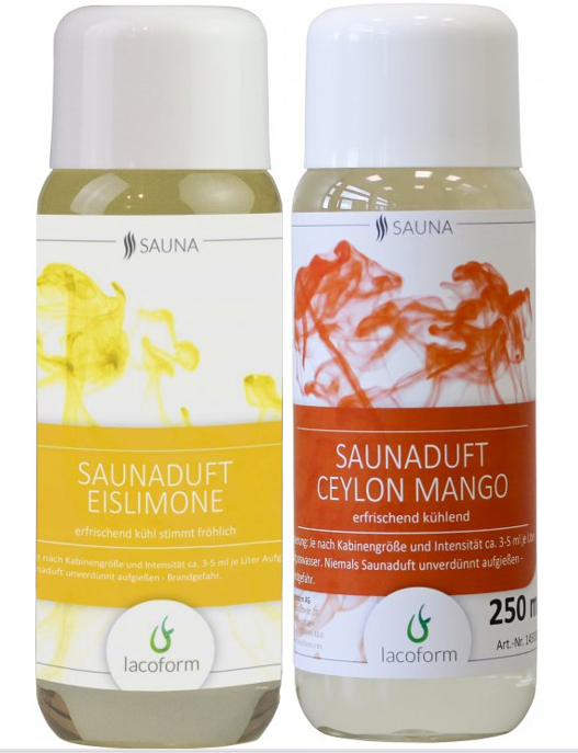 Sada saunových esencií 2x250 ml - cejlónske mango + ľadový citrón